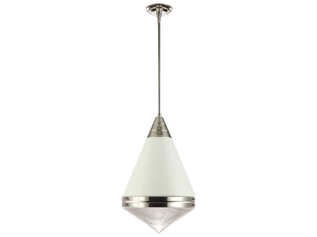 Maxim Lighting Hargreaves 1-Light White Polished Nickel Pendant