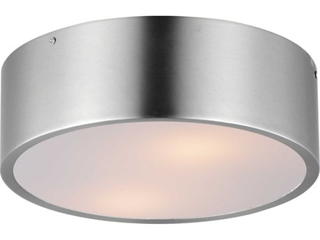 Maxim Lighting Tommy 2-Light Satin Nickel Round Flush Mount