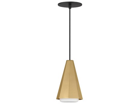 Maxim Lighting Rizzo 1-Light Black Antique Brass Mini Pendant