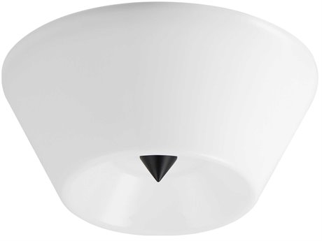 Maxim Lighting Tack 1-Light Black White Flush Mount