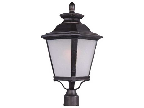 Maxim Lighting Knoxville & Frosted Seedy Glass Incandescent Outdoor Post Light
