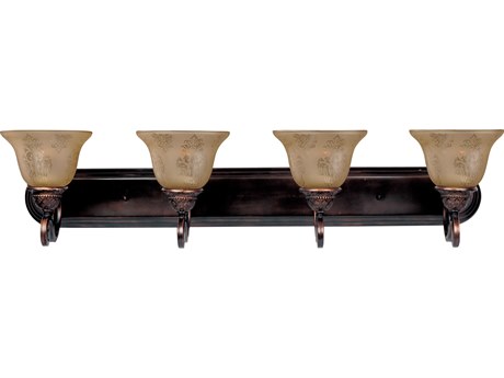 Maxim Lighting Symphony 4-Light Oil Rubbed Bronze Glass Vanity Light
