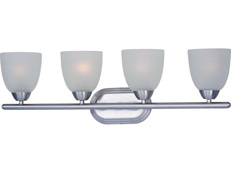 Maxim Lighting Axis 4-Light Polished Chrome Glass Vanity Light