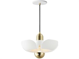 Meyda Metro Fusion 1-Light Nickel Geometric Mini Pendant