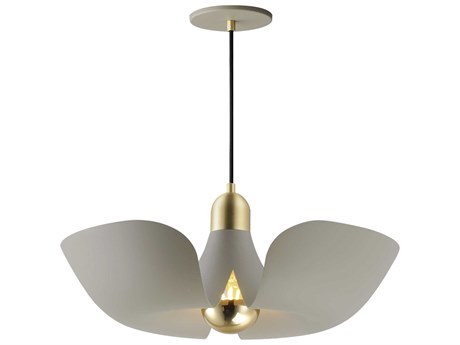 Maxim Lighting Poppy 1-Light Silver Gold Satin Brass Pendant