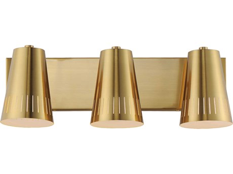 Maxim Lighting Helsinki 3-Light Natural Aged Brass Vanity Light