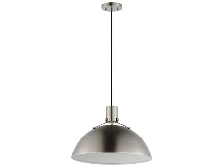 Maxim Lighting Dawn 1-Light Satin Nickel Dome Pendant
