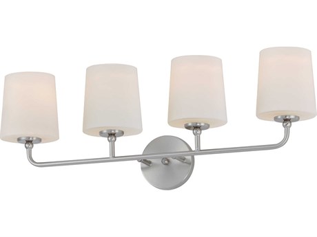 Maxim Lighting Bristol 4-Light Satin Nickel Glass Vanity Light