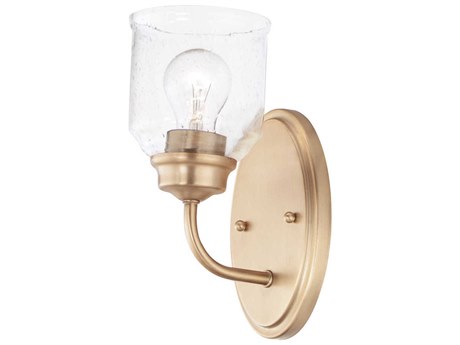Maxim Lighting Acadia 1-Light Heritage Gold Glass Wall Sconce