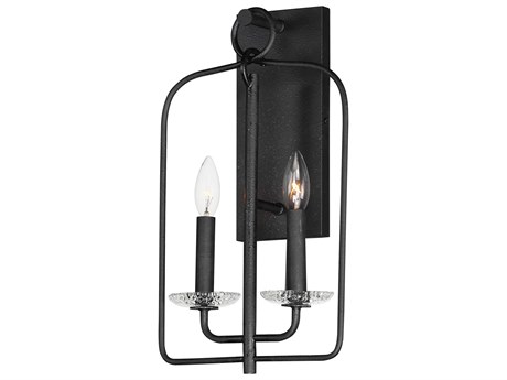 Maxim Lighting Madeira 2-Light Anthracite Black Wall Sconce