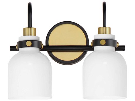 Maxim Lighting Milk 2-Light Satin Brass Vanity Light