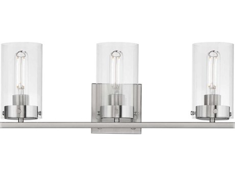 Maxim Lighting Pinn 3-Light Satin Nickel Glass Vanity Light