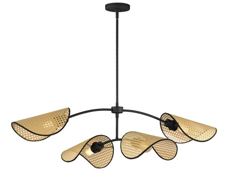 Maxim Lighting Bonnet 4-Light Black Island Pendant