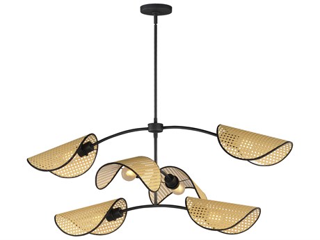 Maxim Lighting Bonnet 6-Light Black Island Pendant