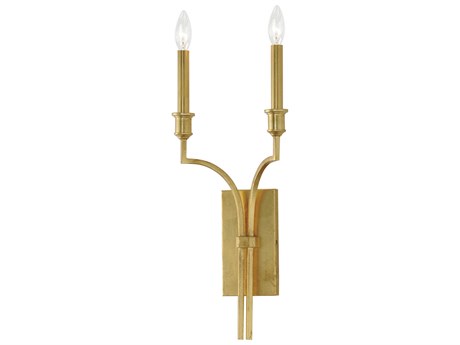 Maxim Lighting Normandy 2-Light Gold Leaf Wall Sconce