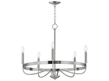 Maxim Lighting Frankie 5-Light Satin Nickel Candelabra Chandelier