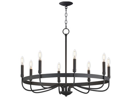 Maxim Lighting Frankie 8-Light Black Candelabra Chandelier