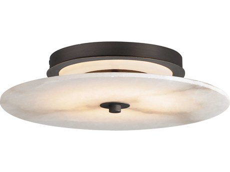 Maxim Lighting Quarry 1-Light Dark Bronze Round Flush Mount