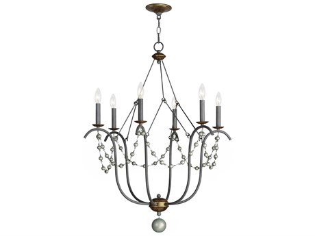 Maxim Lighting Formosa 6-Light Golden Noir Brown Candelabra Chandelier