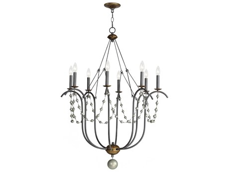 Maxim Lighting Formosa 8-Light Golden Noir Brown Candelabra Chandelier