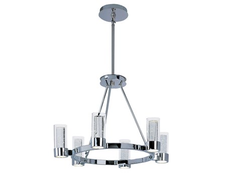Maxim Lighting Sync 12-Light Polished Chrome LED Cylinder Chandelier
