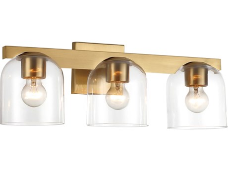 Maxim Lighting Scoop 3-Light Natural Aged Brass Vanity Light