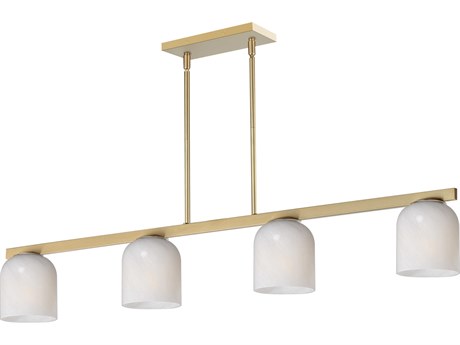 Maxim Lighting Scoop 4-Light Natural Aged Brass Bell Island Pendant