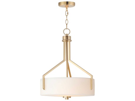 Maxim Lighting Dart 3-Light Satin Brass Drum Pendant