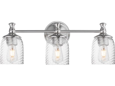 Maxim Lighting Swirl 3-Light Satin Nickel Traditional Vanity Light