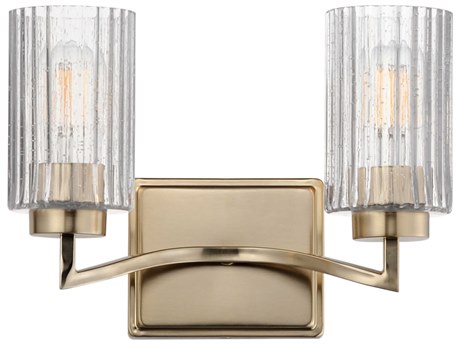 Maxim Lighting Rigata 2-Light Satin Champagne Brass Vanity Light