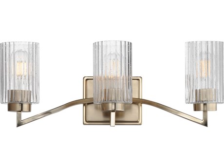 Maxim Lighting Rigata 3-Light Satin Champagne Brass Vanity Light