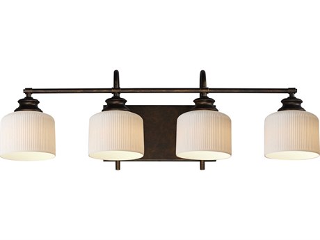 Maxim Lighting Bisque 4-Light Oil Rubbed Bronze Vanity Light