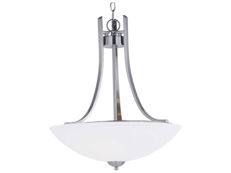 Maxim Lighting Taylor Satin Nickel Glass Bowl Semi Flush Mount