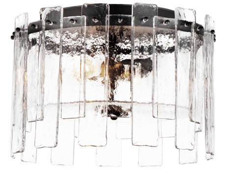 Maxim Lighting Warren 2-Light Dark Bronze Drum Flush Mount
