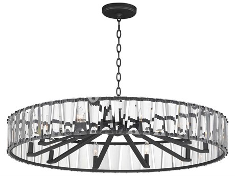 Maxim Lighting Odeon 10-Light Black Candelabra Chandelier