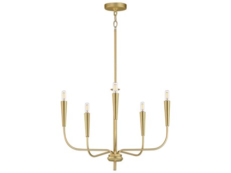 Maxim Lighting Vela 5-Light Satin Brass Candelabra Chandelier