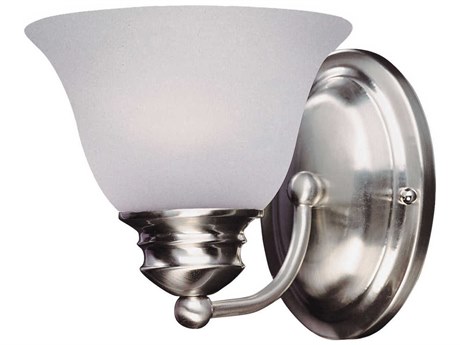 Maxim Lighting Malaga Satin Nickel Glass Wall Sconce