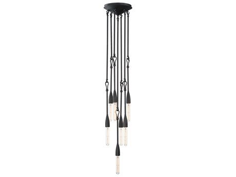 Maxim Lighting Pioneer 7-Light Anthracite Black Linear Mini Pendant