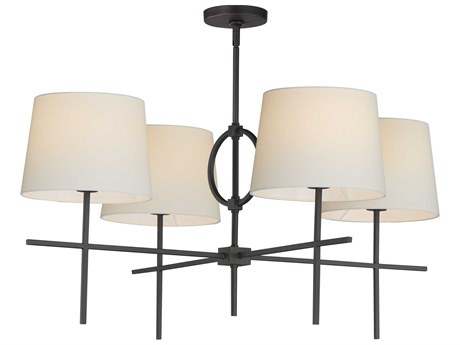 Maxim Lighting Paoli 4-Light Charcoal Bronze Drum Chandelier