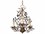Maxim Lighting Elegante 18" Wide 3-Light Oil Rubbed Bronze Clear Crystal Candelabra Globe Chandelier  MX2850OI