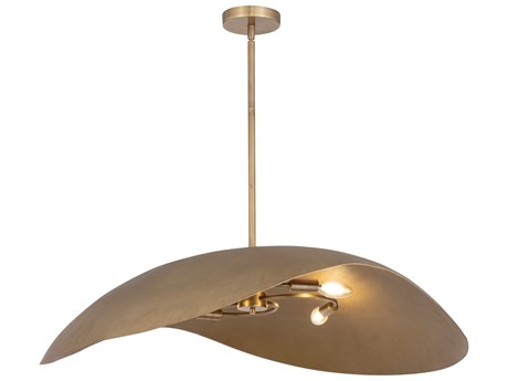 Maxim Lighting Denarii 4-Light Natural Gold Dome Pendant