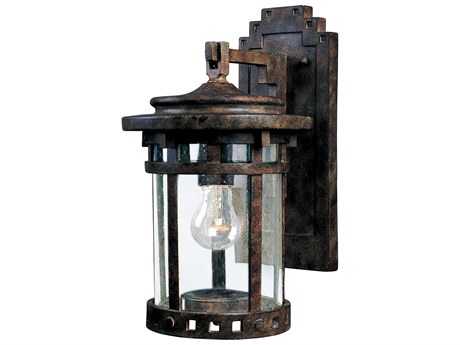 Maxim Lighting Santa Barbara DC & Seedy Glass Incandescent Outdoor Wall Light