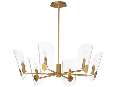 Maxim Lighting Armory 6-Light Natural Aged Brass Chandelier