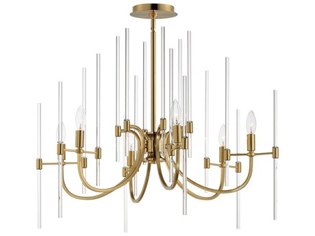 Maxim Lighting Divine 6-Light Heritage Brass Candelabra Chandelier