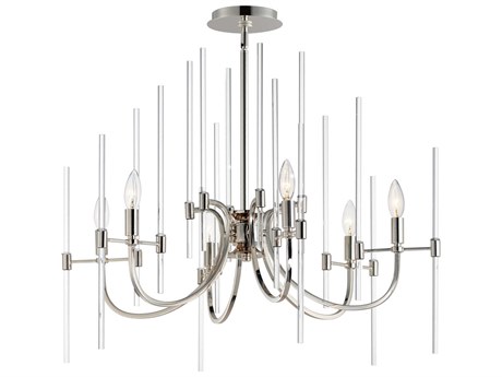 Maxim Lighting Divine 6-Light Polished Nickel Candelabra Chandelier