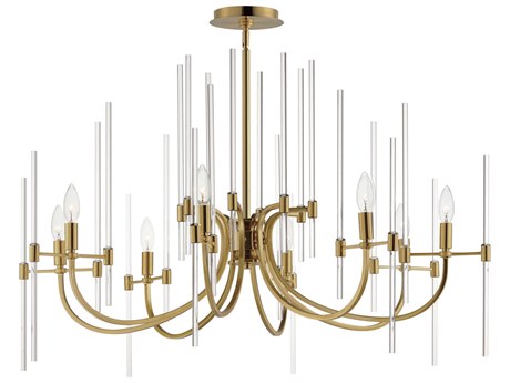Maxim Lighting Divine 8-Light Heritage Brass Candelabra Chandelier