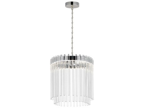 Maxim Lighting Jolie 1-Light Polished Nickel Cylinder Mini Pendant