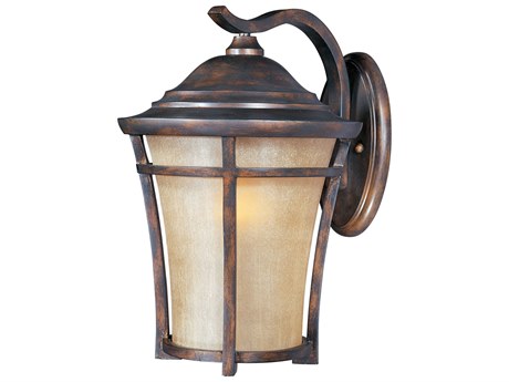 Maxim Lighting Balboa & Golden Frost Glass Incandescent Outdoor Wall Light