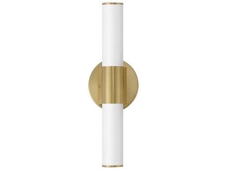Maxim Lighting Tubo 1-Light Natural Aged Brass Gold Vanity Light