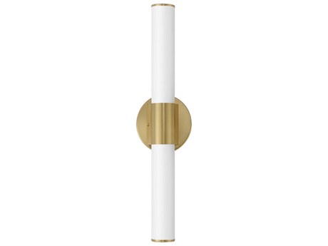 Maxim Lighting Tubo 1-Light Natural Aged Brass Gold Vanity Light